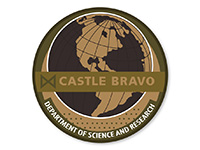 ゴジラ　キング・オブ・モンスターズ MONARCH CASTLE BRAVOワッペン（着脱式）